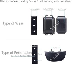 img 3 attached to 🐶 Adjustable Waterproof Odorless TPU Collar Strap for Electronic Training Shock Collar Receivers - 3/4 Inch Durable Replacement for Barking Fence - Pet Collar Strap