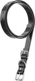 img 4 attached to 🐶 Adjustable Waterproof Odorless TPU Collar Strap for Electronic Training Shock Collar Receivers - 3/4 Inch Durable Replacement for Barking Fence - Pet Collar Strap