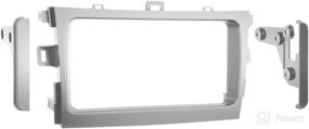 img 1 attached to Metra 95-8223S Silver Double DIN Installation Kit for 2009-up Toyota Corolla Vehicles: Superior Fit & Style