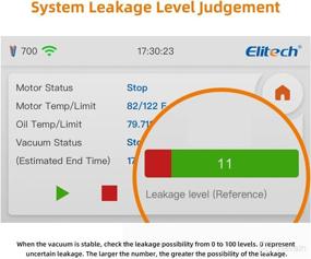 img 2 attached to 🔧 Elitech V700: Ultimate Intelligent HVAC Vacuum Pump for Automotive – Next-Gen 7 CFM 2 Stage with Touch Screen App