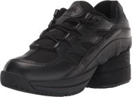 z coil freedom resistant enclosed leather women's shoes via athletic logo