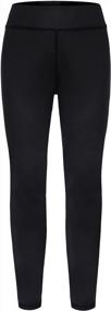 img 4 attached to High-Performance Girls Leggings For Yoga, Running, And Tennis: Zaclotre'S Footless Active Leggings