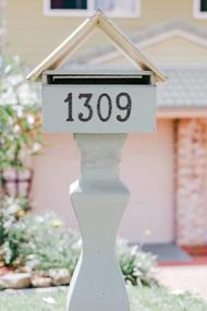 img 1 attached to Rustic Cast Iron House Number 9 With Vintage Hammered Look - Heavy Duty, Maximum Rust Protection For Outdoor Address Display