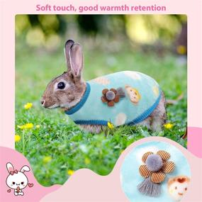 img 2 attached to 🐰 Cozy and Adorable: 8-Piece Fleece Rabbit Clothes Set for Small Pets – Perfect for Kittens, Ferrets, Chihuahuas, Puppies and More!