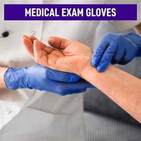 img 2 attached to 💉 Latex-Free Nitrile Disposable Gloves - Large Size, 100 Pack, for Medical Use