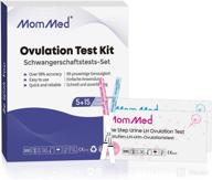 🤰 mommed 15 ovulation test strips and 5 pregnancy test strips combo kit - accurate ovulation predictor & early pregnancy detection logo