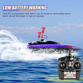 img 1 attached to Experience Thrilling Speed With RC Boat Toy: Perfect For Outdoor Fun & Ideal Gift For Kids