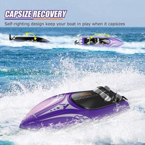 img 2 attached to Experience Thrilling Speed With RC Boat Toy: Perfect For Outdoor Fun & Ideal Gift For Kids