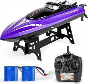 img 4 attached to Experience Thrilling Speed With RC Boat Toy: Perfect For Outdoor Fun & Ideal Gift For Kids