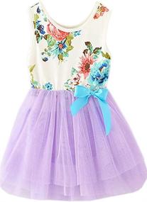 img 4 attached to Pink Sleeveless Tutu Sundress for Girls - Niyage Girls' Clothing Dresses