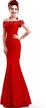 red off shoulder mermaid evening dress - babyonline® formal bridesmaid gown logo