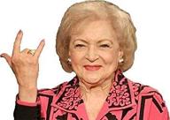 🤘 la stickers betty white rock on - stylish graphic decal for auto, wall, laptop, cell, truck | unique sticker for windows, cars, trucks логотип