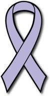 lavender cancer awareness magnet waterproof logo