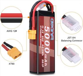 img 1 attached to AWANFI 3S Lipo Battery 11.1V 5000MAh 60C RC Battery Pack With XT90 Plug For RC Cars Truck Boat Airplane(2 Packs)