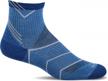 sockwell men's incline quarter socks: moderate compression for maximum comfort logo