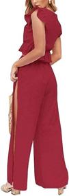 img 3 attached to FANCYINN Women's Drawstring Jumpsuits: Fashionable Outfits for Stylish Women