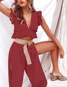 img 1 attached to FANCYINN Women's Drawstring Jumpsuits: Fashionable Outfits for Stylish Women