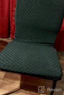 img 1 attached to Set Of 2 Stretchy Checkered Dining Chair Slipcovers - Wine Red Color For Christmas, Perfect For Restaurant, Kitchen, Party, And Home Decor - Parsons Chair Furniture Protector By YEMYHOM review by Laura Crawford