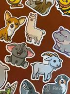 img 1 attached to 100 Cute Animal Vinyl Stickers - Waterproof Adhesive Decals For Laptop, Phone, Water Bottles, Skateboards & More - Perfect For Kids And Teens, Cute Animal Theme (100Pcs Stickers) review by Luis Blaschko