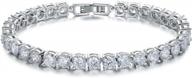 ashmita tennis crystal bracelet for women charm men rose gold zirconia bracelets gift jewelry logo
