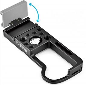 img 3 attached to ANNSM M50 Extension Base Plate, Mounting Plate With Foldable Cold Shoe Mount For Microphone/LED Video Light Supporting Both Vertical And Horizontal Shooting Mode For Canon EOS M50