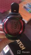 img 1 attached to Kids Digital Watch: 50M Waterproof Sports Wristwatch with Alarm, Stopwatch, and Calendar - Perfect for Outdoor Activities review by Scott Koeck