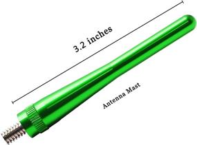 img 3 attached to 🚗 JAPower Green Antenna Replacement for Jeep Commander (XK) 2006-2010, 3.2 inches