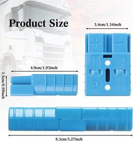 img 3 attached to 6 Sets 6-10 Gauge Battery Quick Connector 50A 12-36V Battery Quick Connect Disconnect Battery Quick Wire Harness Plug Kit Battery Quick Connector Disconnect Plug For Motor Winch Trailer (Blue)