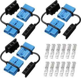 img 4 attached to 6 Sets 6-10 Gauge Battery Quick Connector 50A 12-36V Battery Quick Connect Disconnect Battery Quick Wire Harness Plug Kit Battery Quick Connector Disconnect Plug For Motor Winch Trailer (Blue)