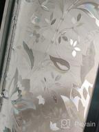 картинка 1 прикреплена к отзыву Decorative Flower Privacy Film For Windows - Niviy'S High-Quality 3D Static Cling Window Film | Non-Adhesive Window Covering | Size: 17.5" X 78.5 от Andrew Holman