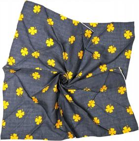 img 3 attached to SEO-Optimized: Cotton Unisex Square Scarf Bandanas, 22"X22