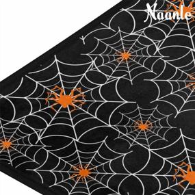 img 3 attached to Get Into The Halloween Spirit With Naanle'S Cobweb Anti-Fatigue Kitchen Mat - Non-Slip, Absorbent And Comfortable!