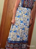 img 1 attached to Stay Refreshed With TEMOFON Bohemian Floral Print Maxi Dress - Perfect For Summer! review by Robert Dickinson