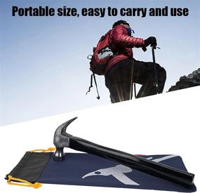 img 2 attached to Portable Tent Stakes Bag Hammer Nail Pouch For Camping Hiking - Alomejor Tent Peg Bag With Hammers And Other Accessories
