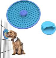 🐶 lick mat for crate - dog cage training tools with peanut butter indulgence, soothing calming dog licking mat, dog kennel therapy training lick pad for boredom & anxiety reduction логотип