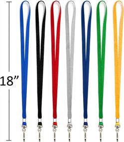 img 3 attached to Waterproof Clear ID Badge Holders With 50-Pack Red Lanyards - Reusable For Adults, Kids, Business, School, Church, Conferences