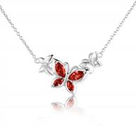 s925 sterling silver butterfly choker necklace - perfect mom gift for birthdays, weddings & more! logo