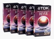 🎥 tdk t-120 premium quality video tape (5-pack) - limited stock! logo