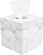 modern marble pu leather roll tissue holder - home office decor for bathroom vanity countertops & bedrooms logo