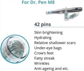 img 1 attached to Get A Fresh Skin With Dr. Pen Ultima M8 Replacement Cartridges - 20 Pack Of 42 Pins (0.25Mm) Bayonet Slot Disposable Parts