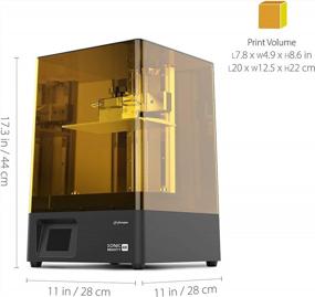 img 3 attached to Phrozen Sonic Mighty 4K 3D Printer Bundle With 9.3" Mono LCD Screen, L7.9 X W4.9 X H8.7 Printing Volume And 1KG Aqua-Green 405Nm UV-Curing Photopolymer Resin