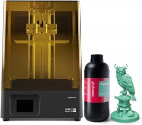 img 4 attached to Phrozen Sonic Mighty 4K 3D Printer Bundle With 9.3" Mono LCD Screen, L7.9 X W4.9 X H8.7 Printing Volume And 1KG Aqua-Green 405Nm UV-Curing Photopolymer Resin
