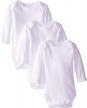 3-pack long sleeve bodysuits for unisex infants - spasilk logo