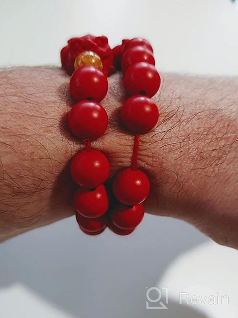 img 1 attached to 💰 Feng Shui Red Bead Bracelet with Pi Xiu Charm for Prosperity and Wealth Attraction - Perfect for Men and Women review by Dave Lopez