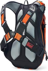 img 3 attached to USWE Patriot 15L Backpack with Back Protector for Mountain Biking, MTB, Off-Road Motorcycle - Orange/Black | Bounce Free Daypack