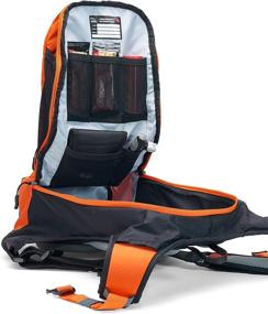 img 1 attached to USWE Patriot 15L Backpack with Back Protector for Mountain Biking, MTB, Off-Road Motorcycle - Orange/Black | Bounce Free Daypack