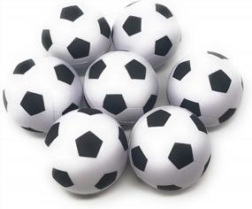 img 3 attached to Получите удовольствие от снятия стресса с набором из 20 футбольных мячей Funiverse размером 3 дюйма для взрослых и детей