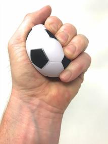 img 1 attached to Получите удовольствие от снятия стресса с набором из 20 футбольных мячей Funiverse размером 3 дюйма для взрослых и детей