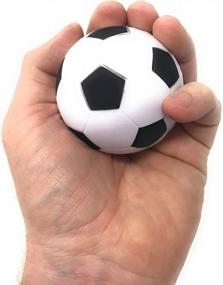 img 2 attached to Получите удовольствие от снятия стресса с набором из 20 футбольных мячей Funiverse размером 3 дюйма для взрослых и детей