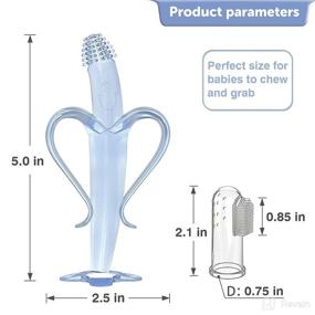 img 1 attached to Baby Teething Toys Finger Toothbrush